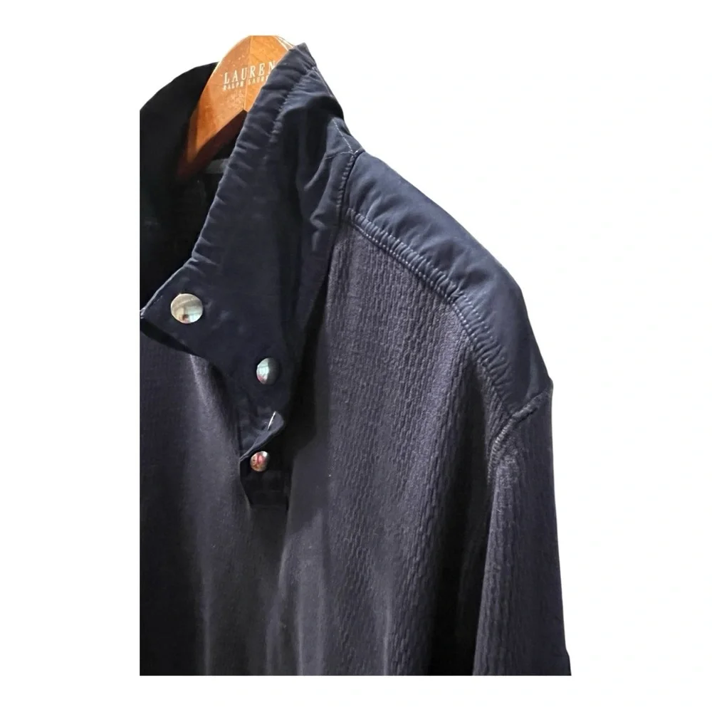 Banana Republic Snap Collar Pullover Thermal Texture,‎ Size L
